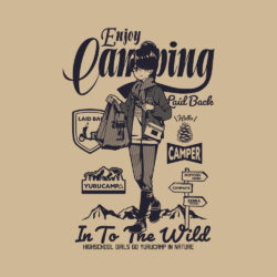 Alternative view of Shima Rin, Enjoy Camping - 285gsm Faded Wash T-Shirt