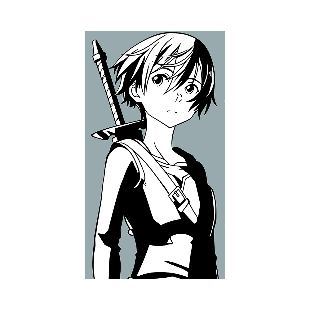 Kirito 2 Art Preview Kirito - 305GSM Oversized T-Shirt - Image 2