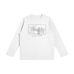 Lineart Wolfwood 220GSM Long Sleeve T Shirt Nicholas D. Wolfwood - Long Sleeve T-Shirt