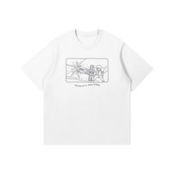 Lineart Wolfwood 220GSM T Shirt Nicholas D. Wolfwood T-Shirt