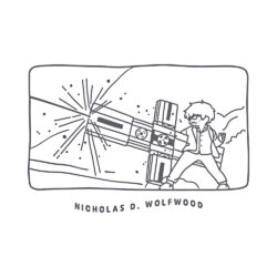 Alternative view of Nicholas D. Wolfwood - Long Sleeve T-Shirt