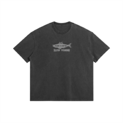 Nanachi, Slow Fishing - 285gsm Faded Wash T-Shirt
