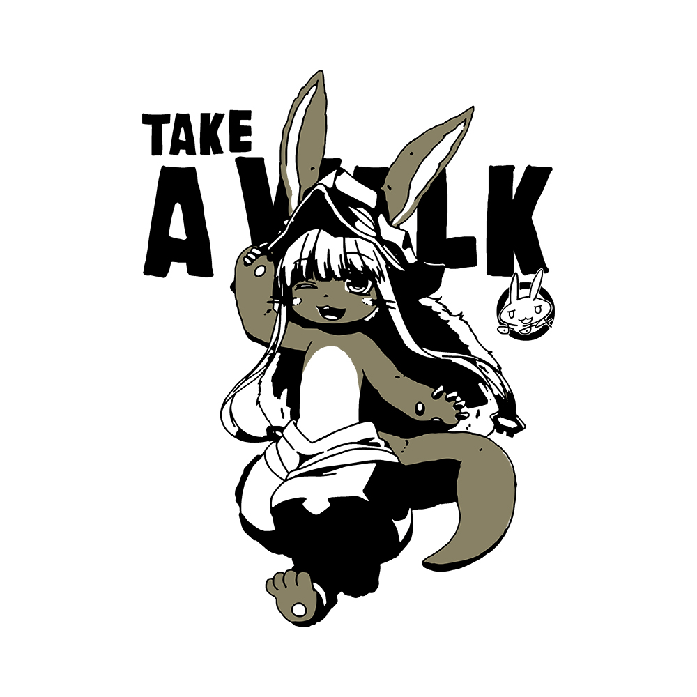 Take A Walk Art Preview Nanachi, Take A Walk - 305GSM Oversized T-Shirt - Image 2