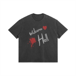 Touhou Project, Welcome Hell - 285gsm Faded Wash T-Shirt