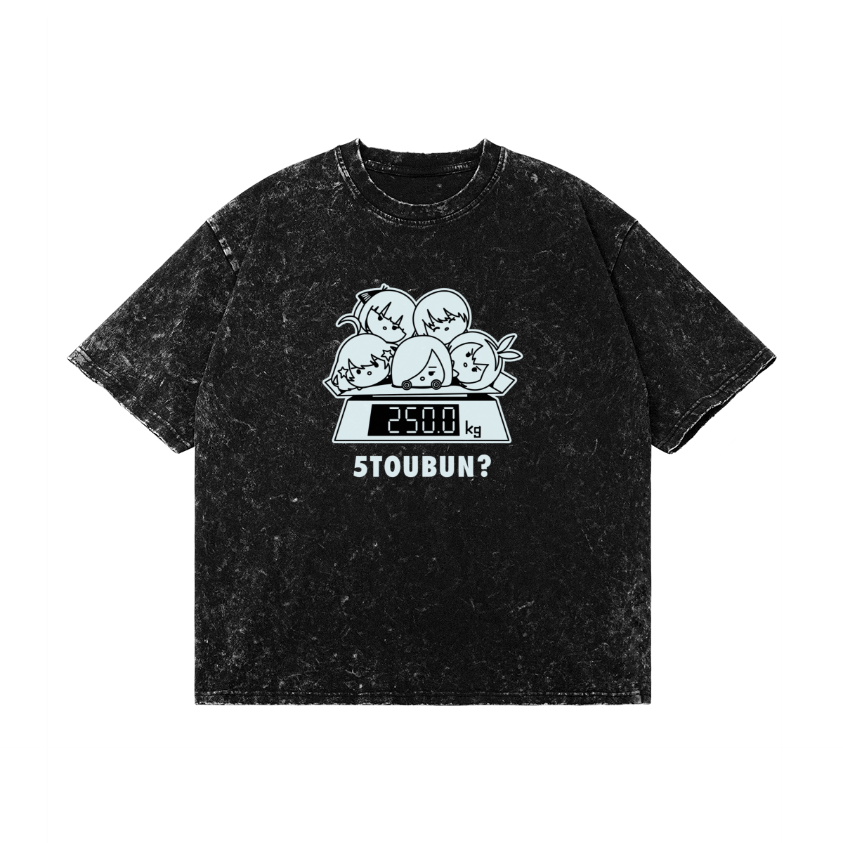 5 Toubun 260GSM Snow Wash T Shirt 5 Toubun - 260GSM Snow Washed T-Shirt