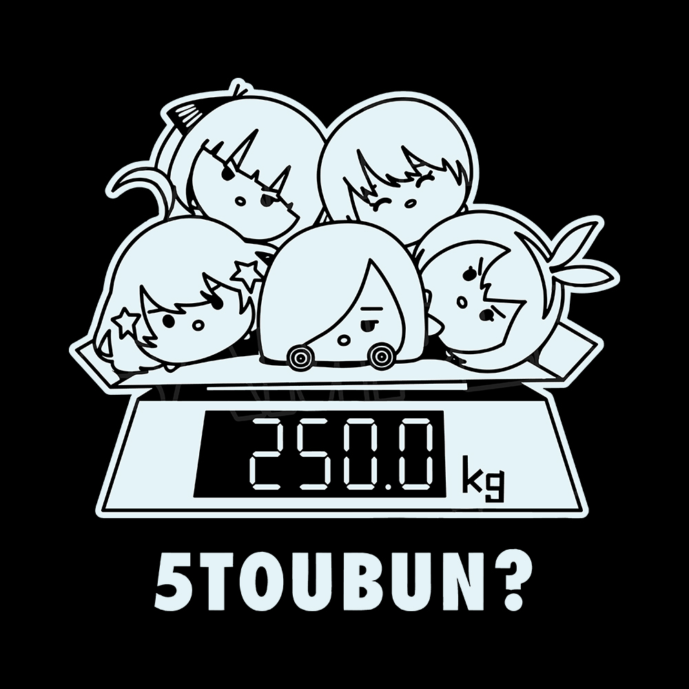 5 Toubun Art Preview 5 Toubun - 260GSM Snow Washed T-Shirt - Image 2