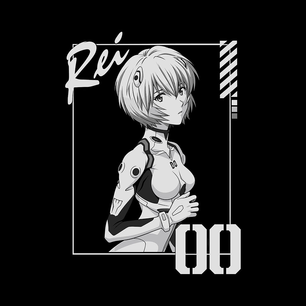 Art Ayanami Preview Ayanami - 285gsm Faded Wash T-Shirt - Image 2
