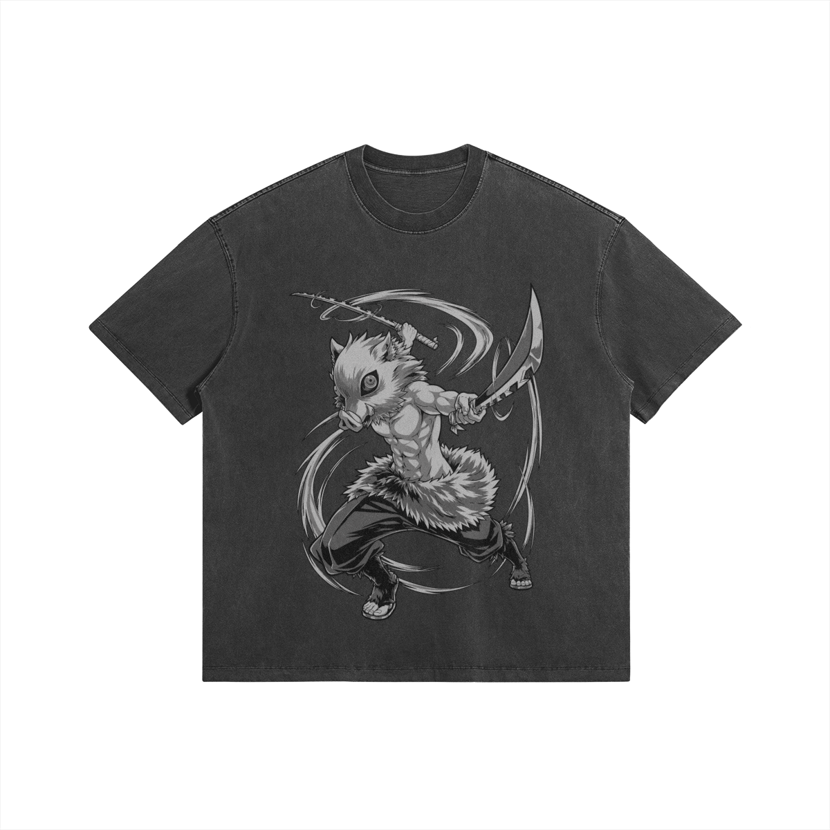 Art Hashibira Inosuke 285GSM Faded Wash T Shirt Inosuke - 285gsm Faded Wash T-Shirt
