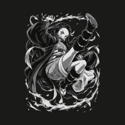 Alternative view of Nezuko - 285gsm Faded Wash T-Shirt