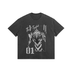 Art Unit 01 285GSM Faded Wash T Shirt Eva 01 - 285gsm Faded Wash T-Shirt