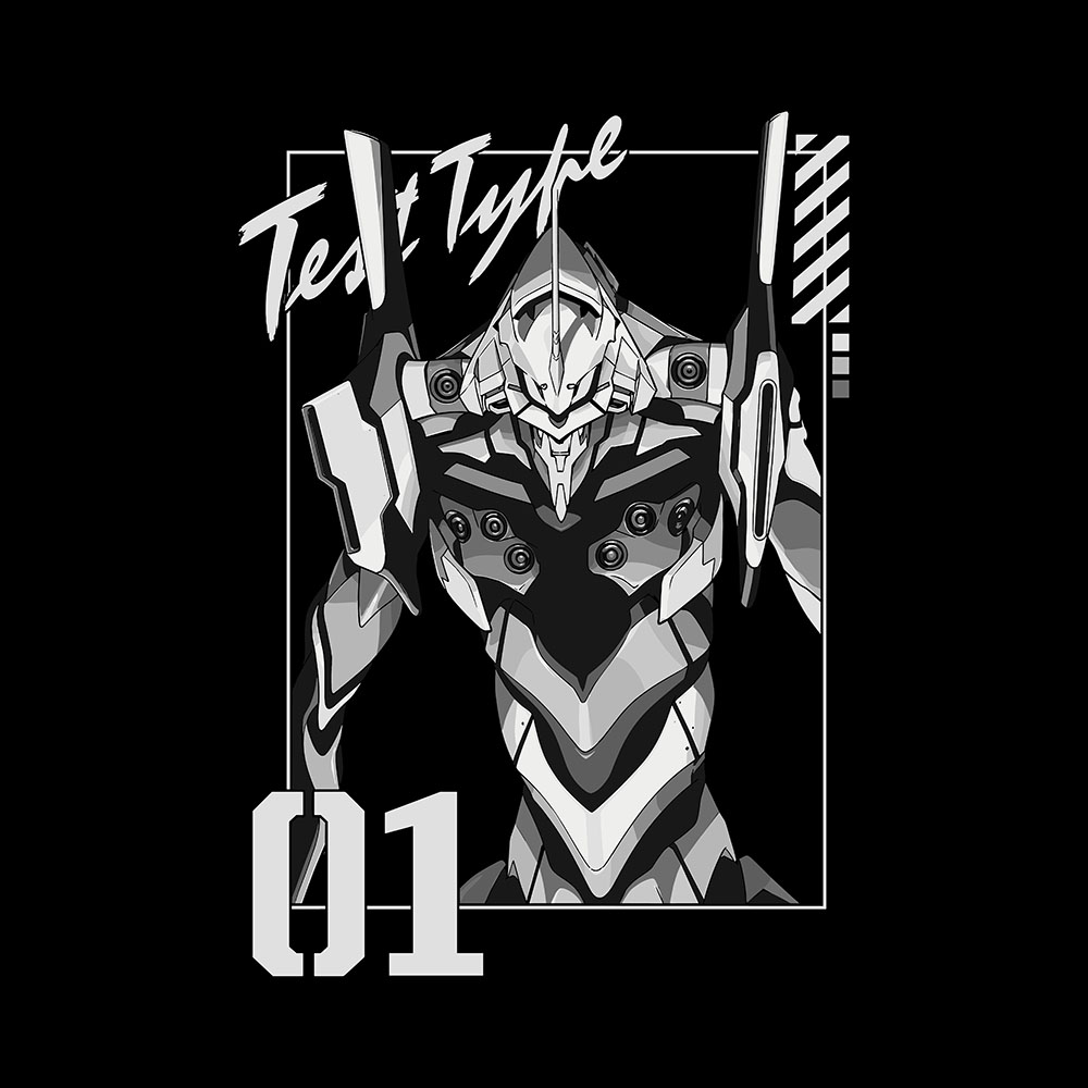 Art Unit 01 Preview Eva 01 - 285gsm Faded Wash T-Shirt - Image 2