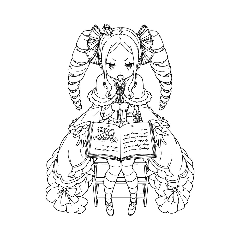 Beatrice in the Forbidden Library Art Preview Beatrice in the Forbidden Library - Long Sleeve T-Shirt - Image 2