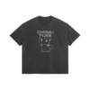Chomusuke 285GSM Faded Wash T Shirt Front