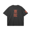 Code 002 Black 240GSM Boxy T Shirt Front