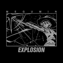 Alternative view of Megumin Explosion - 285GSM Faded Wash T-Shirt