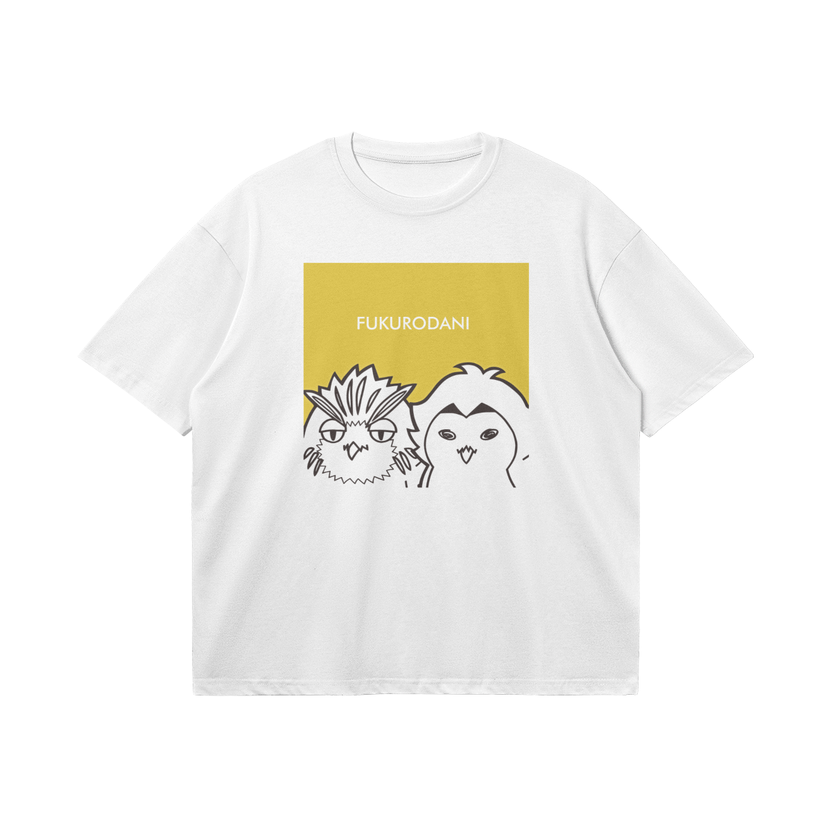 Fukurodani 1 240GSM Boxy T Shirt Fukurodani - 240GSM Boxy T-Shirt