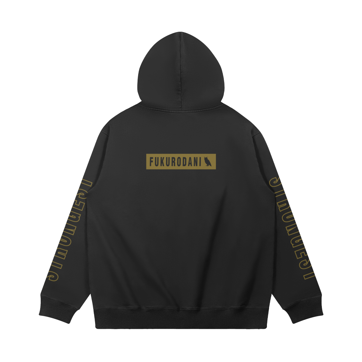 Fukurodani Sweater 380GSM Hoodie Back Fukurodani - 380GSM Washed Hoodie