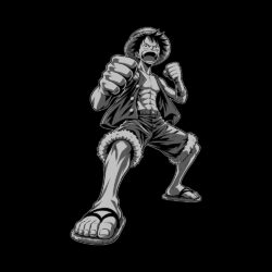 Alternative view of Luffy - 285gsm Faded Wash T-Shirt