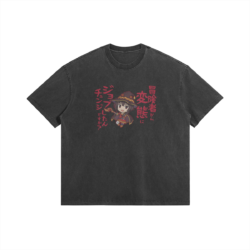 Megumin, From Adventurer to Pervert - 285GSM Faded Wash T-Shirt