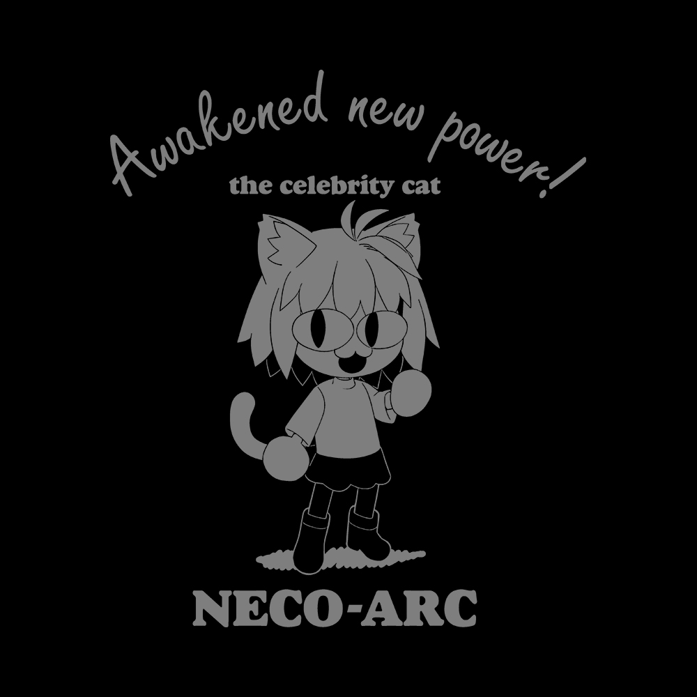 Neco Arc Back Art Preview Neco Arc - 285GSM Faded Wash T-Shirt - Image 4