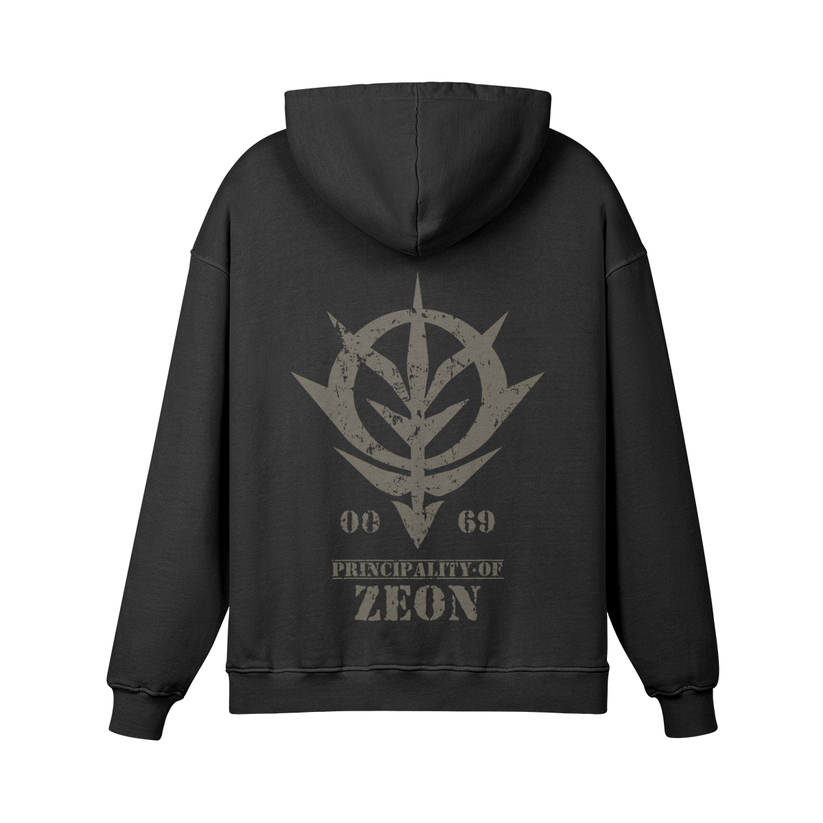 Principality of Zeon 440GSM Washed Hoodie Back Principality of Zeon - 440GSM Faded Wash Hoodie