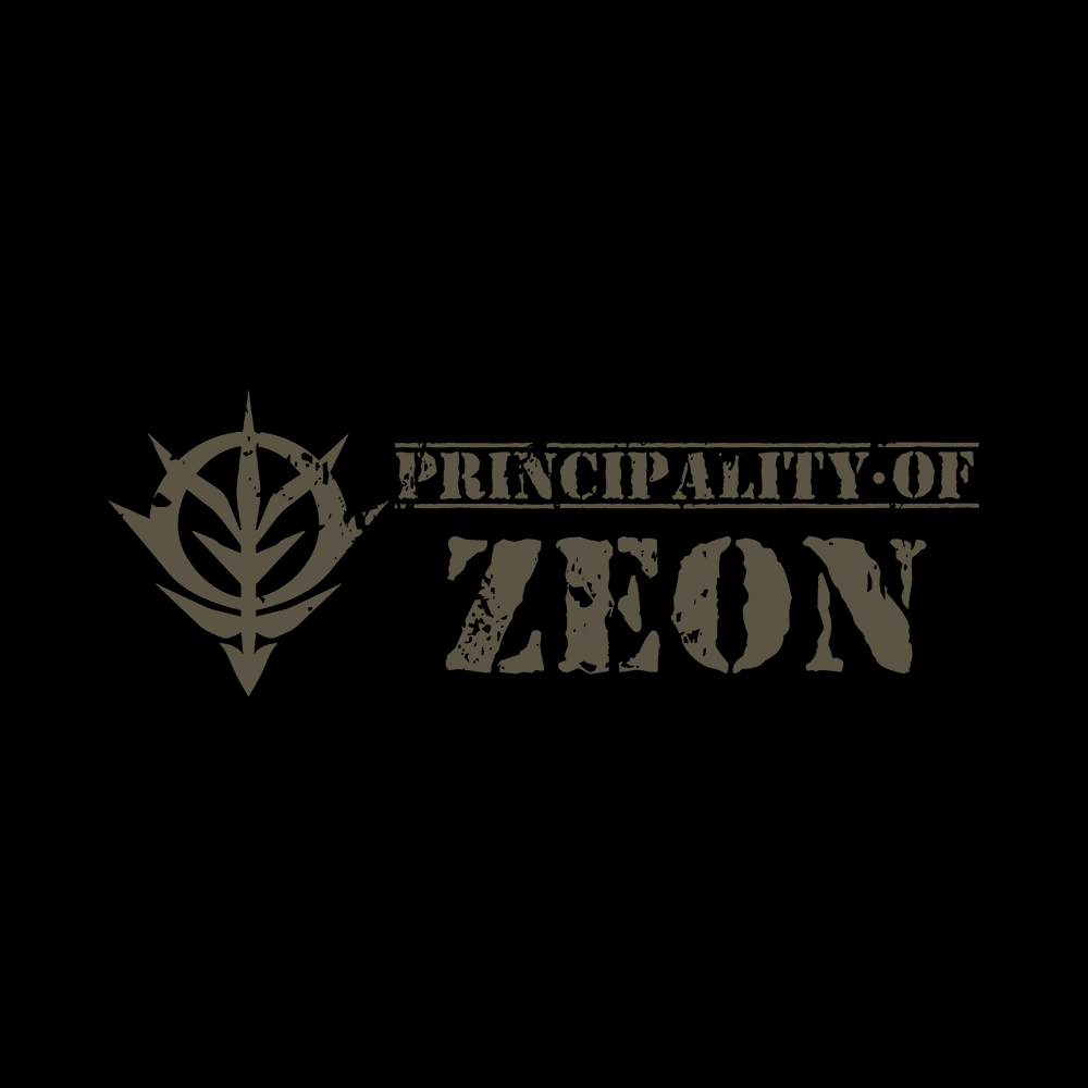 Principality of Zeon Front Art Preview Principality of Zeon - 440GSM Faded Wash Hoodie - Image 3