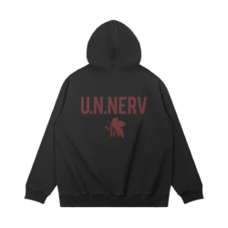 Alternative view of Evangelion NERV - 380GSM Washed Hoodie