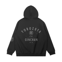Yoruzuya Ginchan 380GSM Washed Hoodie Back Yoruzuya - 380GSM Washed Hoodie
