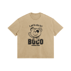 Girls und Panzer Boco - 285gsm Faded Wash T-Shirt