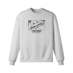 Frieren Crying Heavyweight Sweatshirt Front Crying For Three Full Days & Nights - Sweatshirt